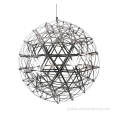 Chrome LED Pendant Lamp Chrome Firework LED Chandelier Spark Ball Pendant Lamp Manufactory